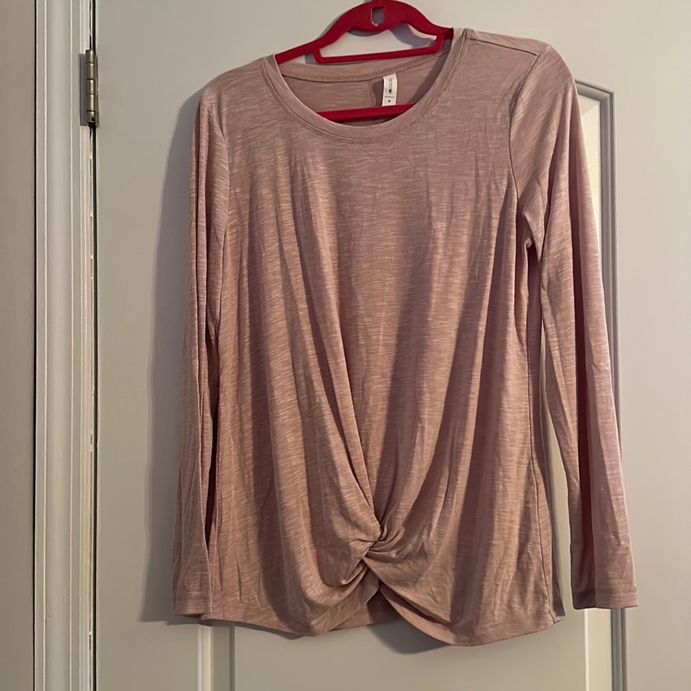 Ideology | Light Pink Long Sleeve Workout Top